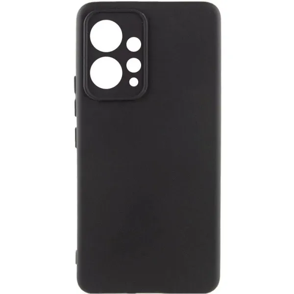 Чехол TPU GETMAN Liquid Silk Full Camera для Xiaomi Redmi Note 12 4G — Черный — фото 1