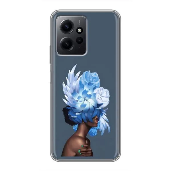 Чехол с принтом «Цветы на голове» для Xiaomi Redmi Note 12