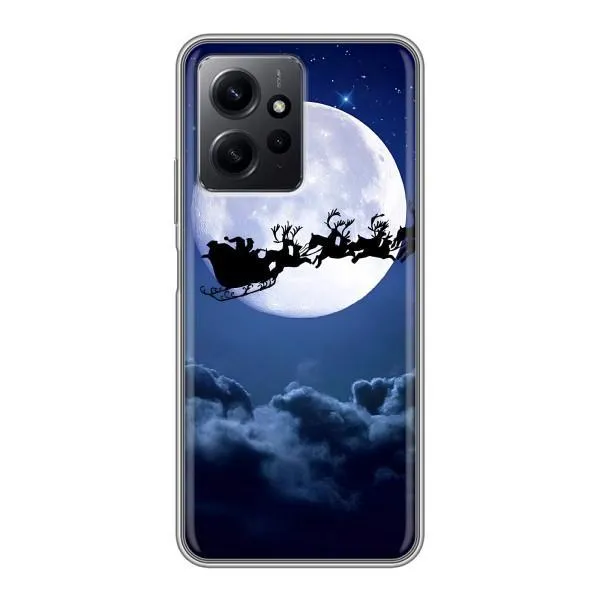Чохол з принтом «Санта - місяць» для Xiaomi Redmi Note 12