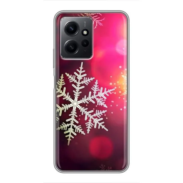 Чохол з принтом «Сніжинка» для Xiaomi Redmi Note 12