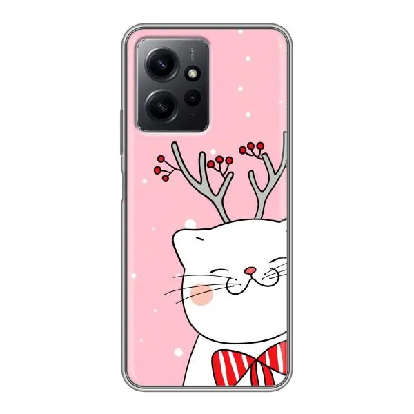 Чохол з принтом «Зимовий кіт» для Xiaomi Redmi Note 12