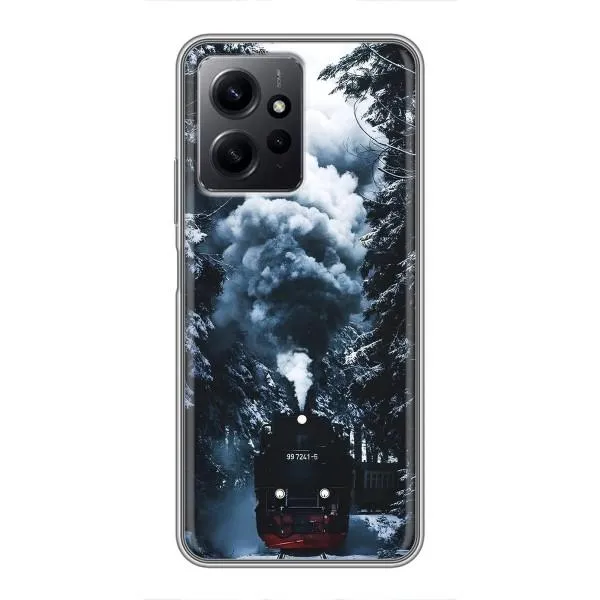 Чехол с принтом «Зимний поезд» для Xiaomi Redmi Note 12