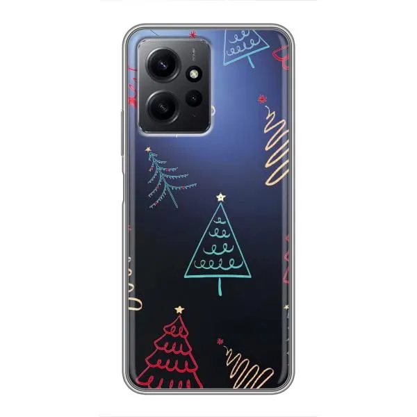 Чехол с принтом «Рождественские елки» для Xiaomi Redmi Note 12