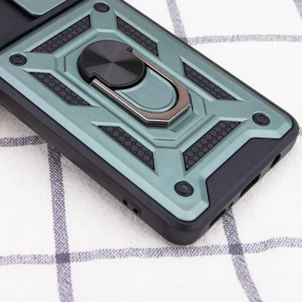 Ударопрочный чехол Camshield Serge Ring для Xiaomi Redmi Note 12S — Зеленый — фото 4
