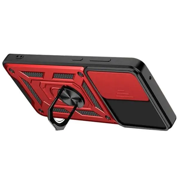Ударопрочный чехол Camshield Serge Ring для Xiaomi Redmi Note 12S — Красный — фото 2
