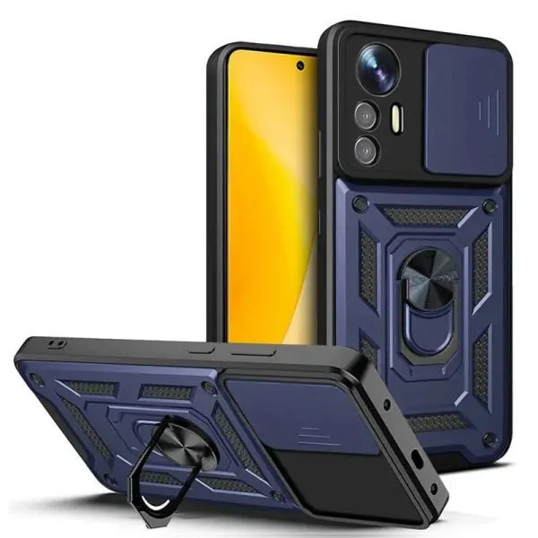 Ударопрочный чехол Camshield Serge Ring для Xiaomi Redmi Note 12S — Синий — фото 1
