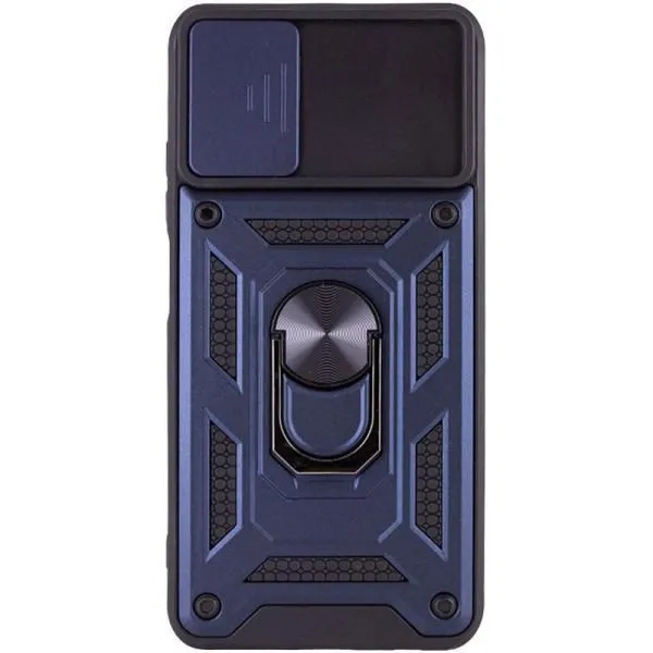 Ударопрочный чехол Camshield Serge Ring для Xiaomi Redmi Note 12S — Синий — фото 3