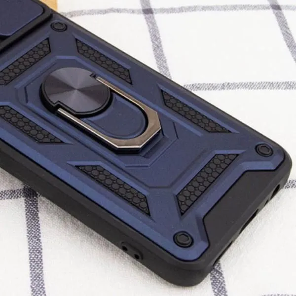 Ударопрочный чехол Camshield Serge Ring для Xiaomi Redmi Note 12S — Синий — фото 4