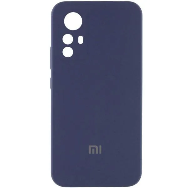 Чехол Silicone Cover Lakshmi Full Camera (AAA) with Logo для Xiaomi Redmi Note 12S — Темно-синий — фото 1