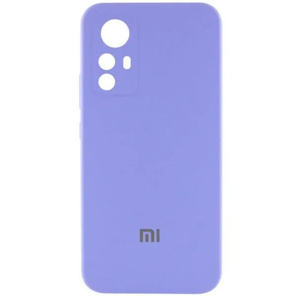 Чехол Silicone Cover Lakshmi Full Camera (AAA) with Logo для Xiaomi Redmi Note 12S — Сиреневый — фото 1