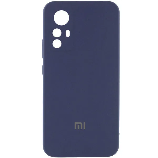 Чехол Silicone Cover Lakshmi Full Camera (AAA) with Logo для Xiaomi Redmi Note 12S — Темно-синий — фото 4