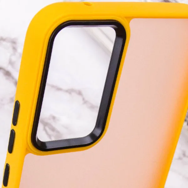 Чохол TPU+PC Lyon Frosted для Xiaomi Redmi Note 12S — Помаранчевий — фото 5