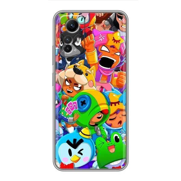 Чехол с принтом «Герои Бравл Старс» для Xiaomi Redmi Note 12s