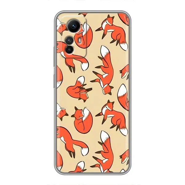 Чехол с принтом «Лисички» для Xiaomi Redmi Note 12s Чехол с принтом «Лисички» для Xiaomi Redmi Note 12s