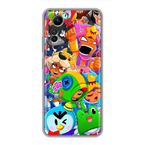 Чехол с принтом «герои Бравл Старс» для Xiaomi Redmi Note 12s
