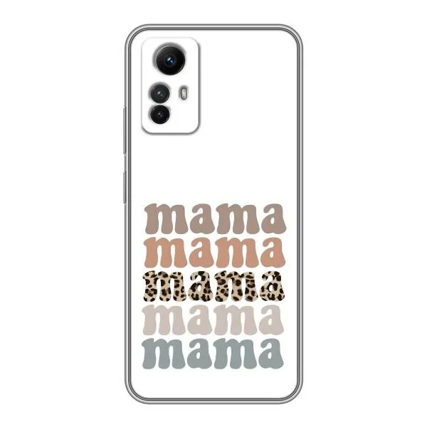 Чехол с принтом «Текстовый коллаж мама» для Xiaomi Redmi Note 12s