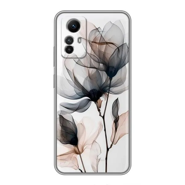 Чехол с принтом «Цветы на белом» для Xiaomi Redmi Note 12s Чехол с принтом «Цветы на белом» для Xiaomi Redmi Note 12s