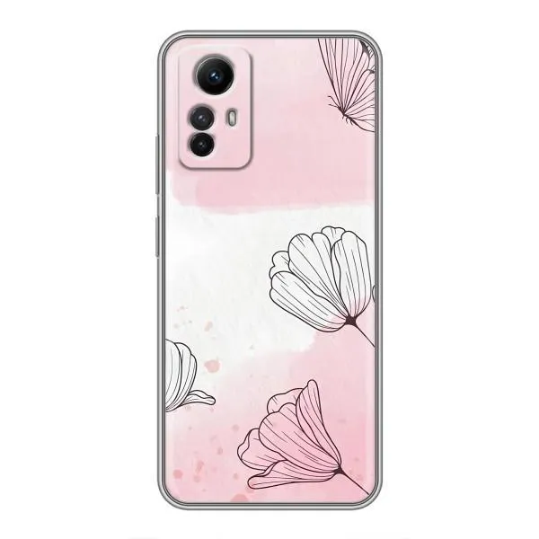 Чехол с принтом «Розовые цветы» для Xiaomi Redmi Note 12s Чехол с принтом «Розовые цветы» для Xiaomi Redmi Note 12s