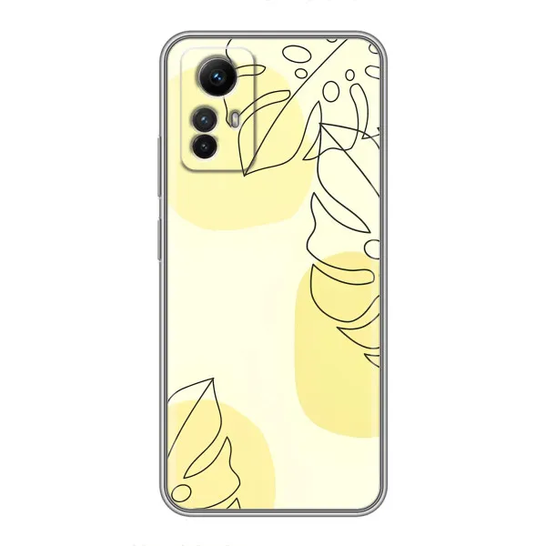 Чехол с принтом «Желтая монстера арт» для Xiaomi Redmi Note 12s Чехол с принтом «Желтая монстера арт» для Xiaomi Redmi Note 12s