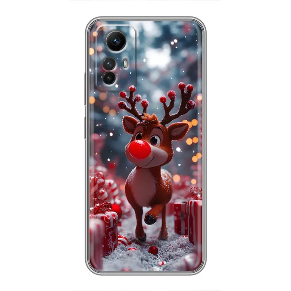 Чехол с принтом «Олень среди подарков» для Xiaomi Redmi Note 12s