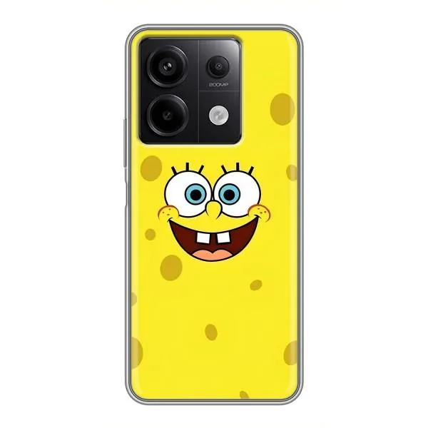 Чохол з принтом «Мордашка Спанч Боба» для Xiaomi Redmi Note 13 (5G)