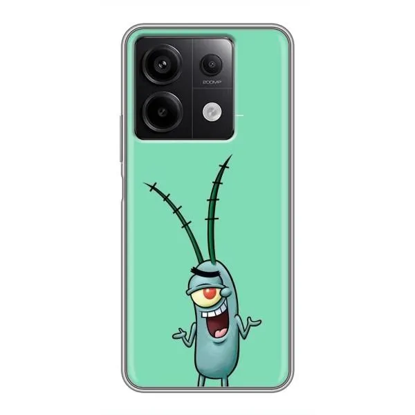 Чехол с принтом «Персонаж Планктон» для Xiaomi Redmi Note 13 (5G) Чехол с принтом «Персонаж Планктон» для Xiaomi Redmi Note 13 (5G)