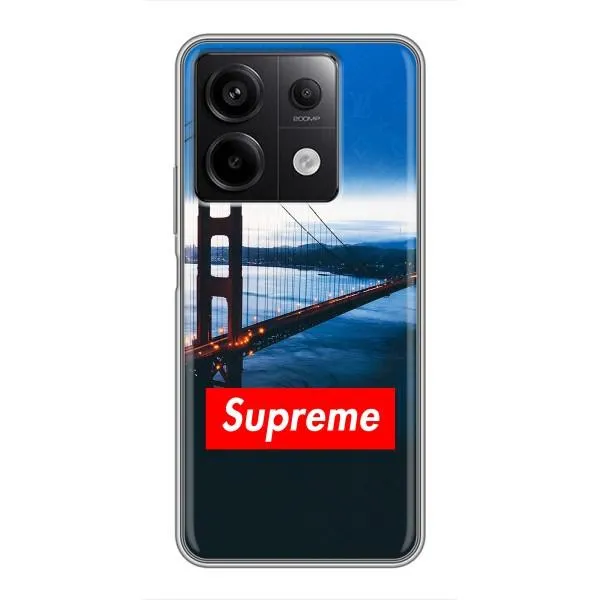 Чохол з принтом «Стиль Supreme» для Xiaomi Redmi Note 13 (5G)