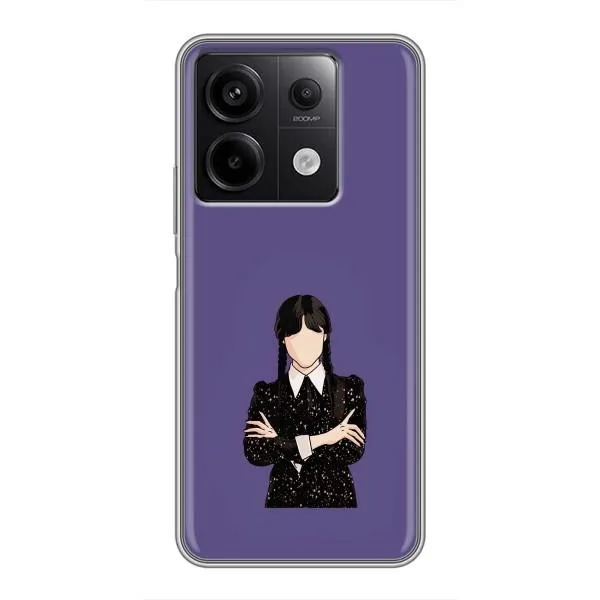 Чехол с принтом «Уэнздей в черном» для Xiaomi Redmi Note 13 (5G)