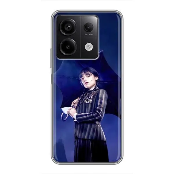 Чехол с принтом «Уэнздей с зонтом» для Xiaomi Redmi Note 13 (5G)