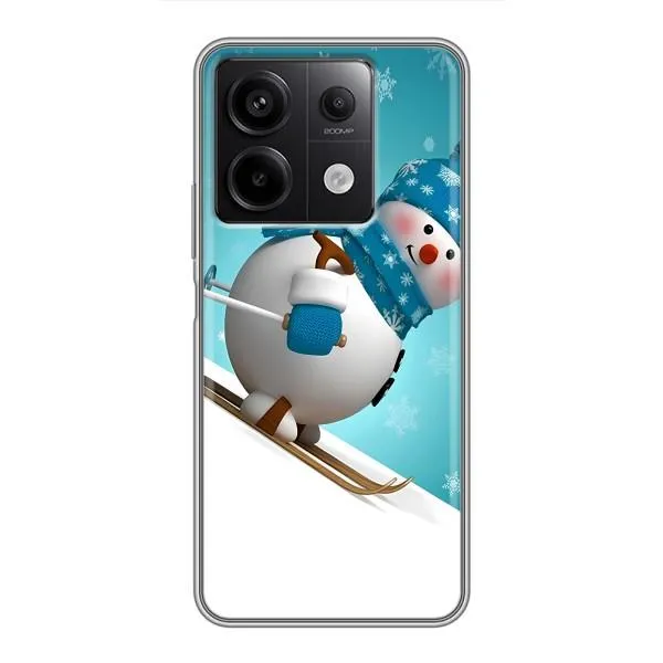 Чехол с принтом «Снеговик на лыжах» для Xiaomi Redmi Note 13 (5G) Чехол с принтом «Снеговик на лыжах» для Xiaomi Redmi Note 13 (5G)