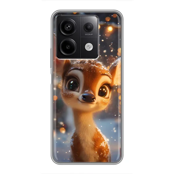 Чохол з принтом «Оленятко серед гірлянд» для Xiaomi Redmi Note 13 (5G)