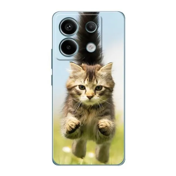 Чехол с принтом «Прыжок кота» для Xiaomi Redmi Note 13 Pro (5G)