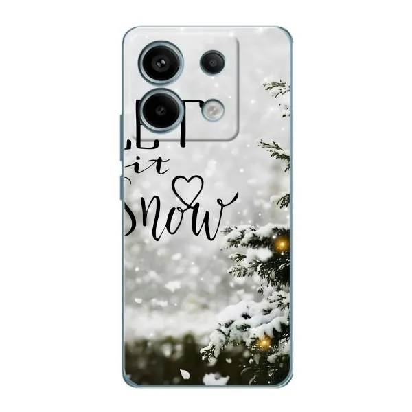 Чехол с принтом «Let it snow» для Xiaomi Redmi Note 13 Pro (5G)
