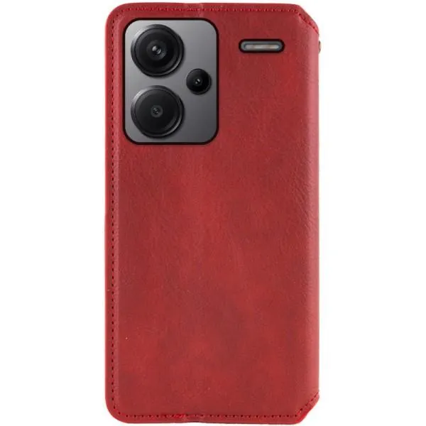 Шкіряний чохол-книжка GETMAN Cubic (PU) для Xiaomi Redmi Note 13 Pro+ — Червоний — фото 3 Шкіряний чохол-книжка GETMAN Cubic (PU) для Xiaomi Redmi Note 13 Pro+ — Червоний — фото 3