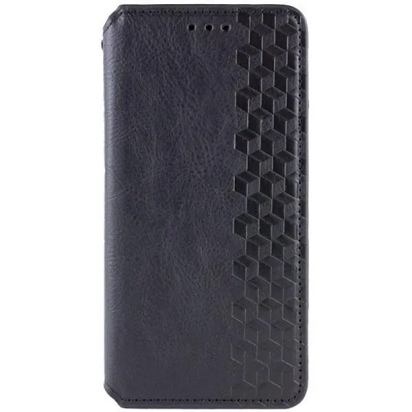 Шкіряний чохол-книжка GETMAN Cubic (PU) для Xiaomi Redmi Note 13 Pro+ — Чорний — фото 1