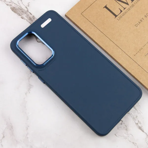TPU чохол Bonbon Metal Style для Xiaomi Redmi Note 13 Pro+ — Синій — фото 4
