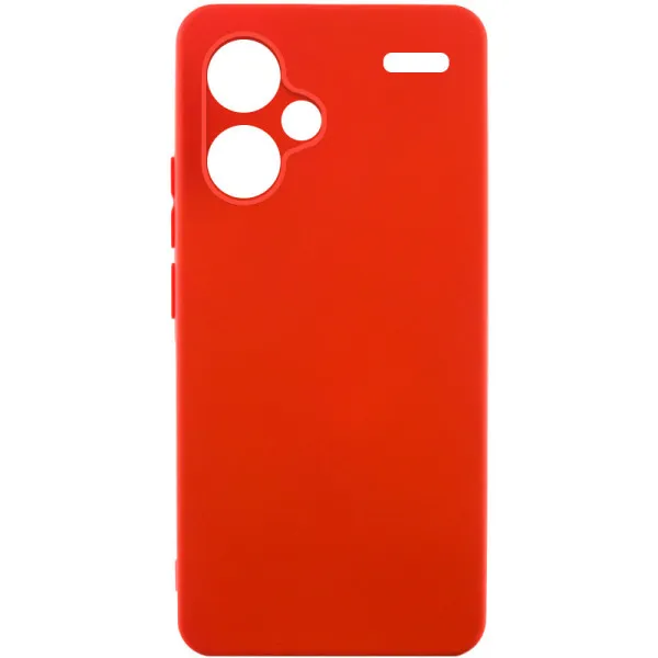 Чехол Silicone Cover Lakshmi Full Camera (A) для Xiaomi Redmi Note 13 Pro+ — Красный — фото 1
