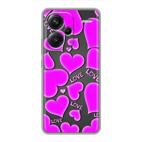 Чехол с принтом «Pink hearts» для Xiaomi Redmi Note 13 Pro Plus Чехол с принтом «Pink hearts» для Xiaomi Redmi Note 13 Pro Plus