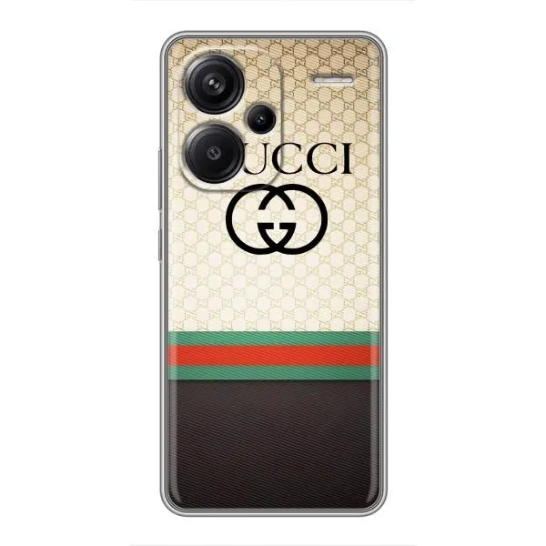 Чехол с принтом «GUCCI стиль» для Xiaomi Redmi Note 13 Pro Plus