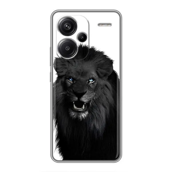 Чехол с принтом «Черный ЛЕВ» для Xiaomi Redmi Note 13 Pro Plus