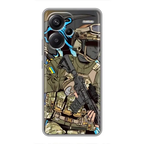 Чехол с принтом «Воин ВСУ» для Xiaomi Redmi Note 13 Pro Plus
