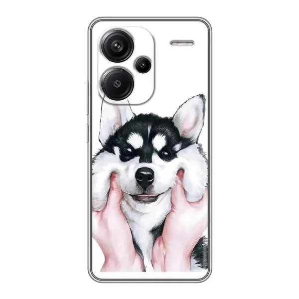 Чехол с принтом «Довольный Хаски» для Xiaomi Redmi Note 13 Pro Plus Чехол с принтом «Довольный Хаски» для Xiaomi Redmi Note 13 Pro Plus