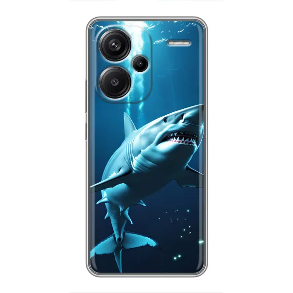 Чехол с принтом «Акула под водой» для Xiaomi Redmi Note 13 Pro Plus