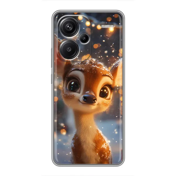 Чохол з принтом «Оленятко серед гірлянд» для Xiaomi Redmi Note 13 Pro Plus Чохол з принтом «Оленятко серед гірлянд» для Xiaomi Redmi Note 13 Pro Plus