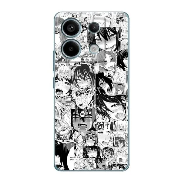 Чехол с принтом «Ahegao manga» для Xiaomi Redmi Note 13 Pro