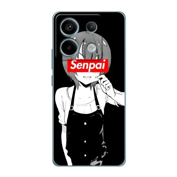 Чехол с принтом «Senpai» для Xiaomi Redmi Note 13 Pro