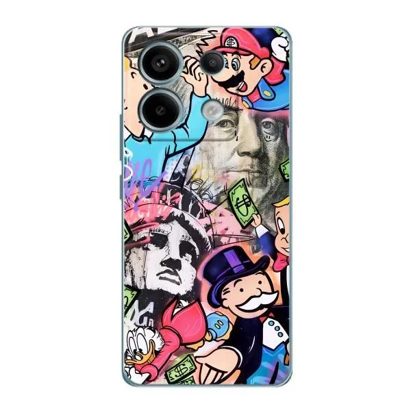 Чехол с принтом «Monopoly man» для Xiaomi Redmi Note 13 Pro