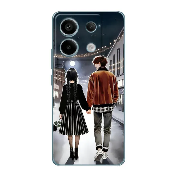 Чехол с принтом «Уэнздей и Тайлер» для Xiaomi Redmi Note 13 Pro Чехол с принтом «Уэнздей и Тайлер» для Xiaomi Redmi Note 13 Pro