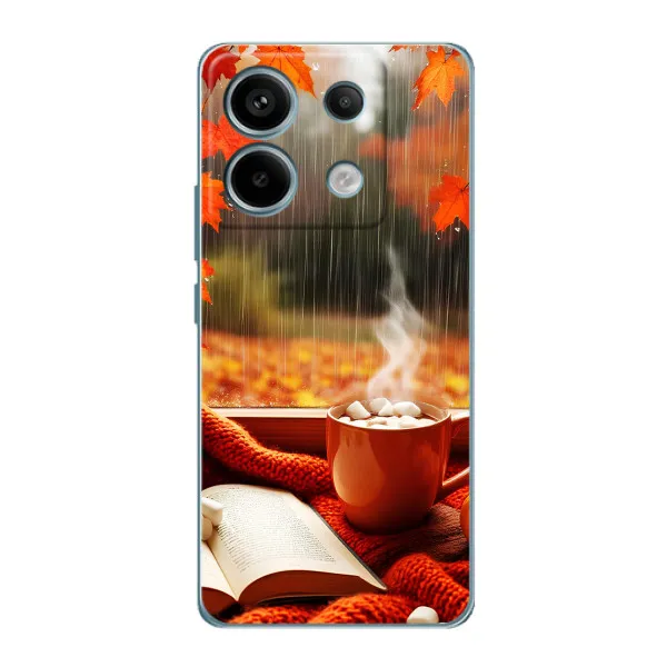Чехол с принтом «Кофе и дождь» для Xiaomi Redmi Note 13 Pro Чехол с принтом «Кофе и дождь» для Xiaomi Redmi Note 13 Pro