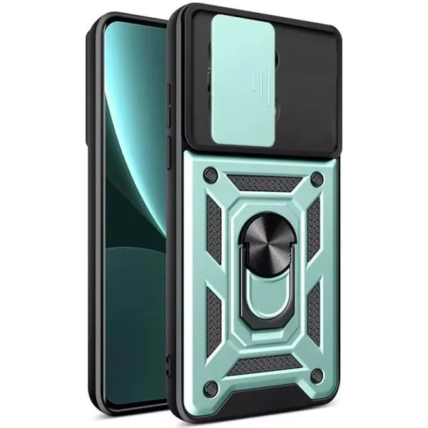 Ударопрочный чехол Camshield Serge Ring для Xiaomi Redmi Note 13 4G — Зеленый — фото 2